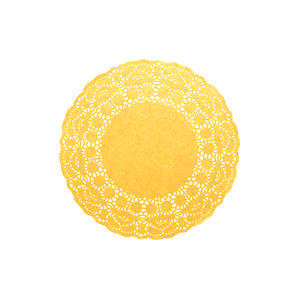 Pack 12 blondas Ø11 cm Oro