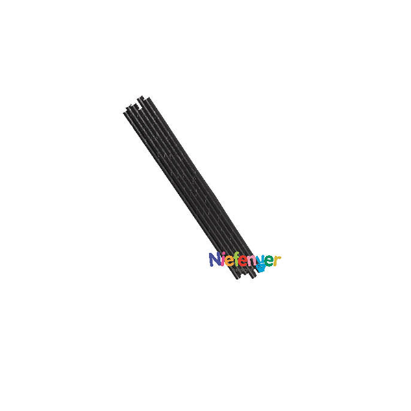 Pajita papel 20 cm Arlequín. Pack 25