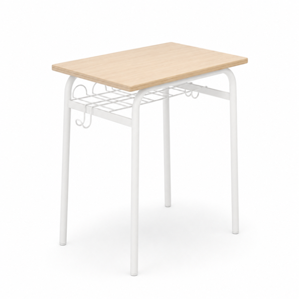 Pupitre 277 60x50 cm T4 pata Blanca encimera Haya