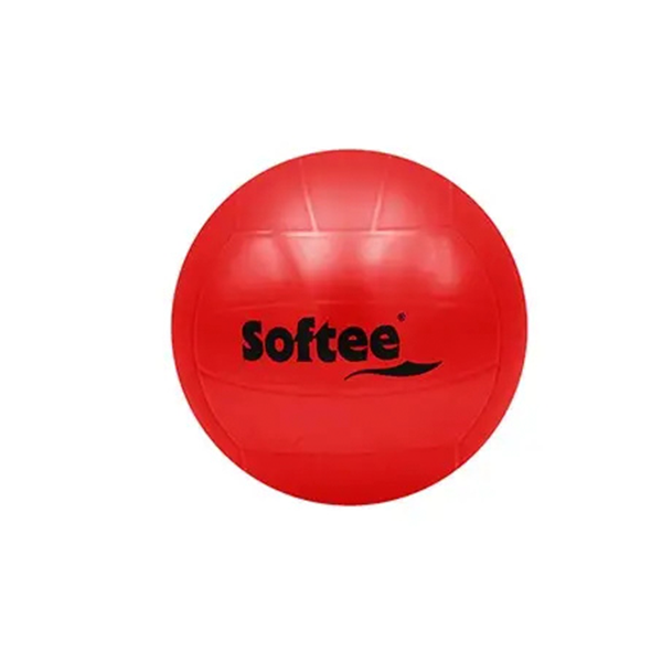 Balón medicinal 4 kg PVC liso agua Rojo