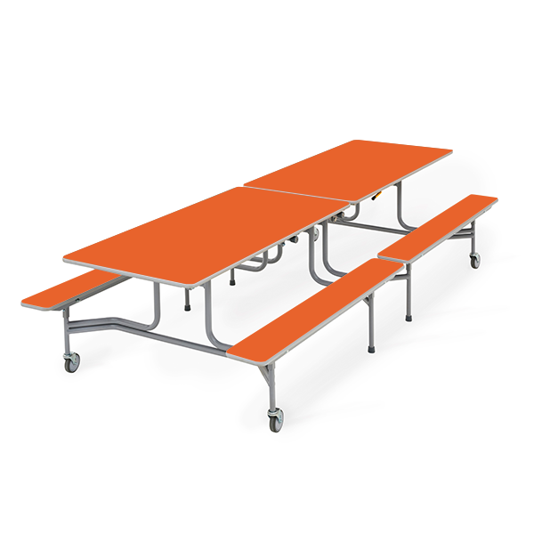 Mesa TTX13 305x75 cm. alt. 74 cm. Naranja