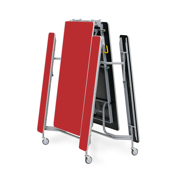 Mesa TTX13 305x75 cm alt. 66 cm Rojo