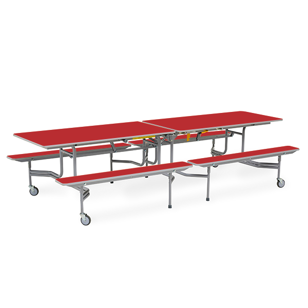 Mesa TTX13 305x75 cm alt. 66 cm Rojo