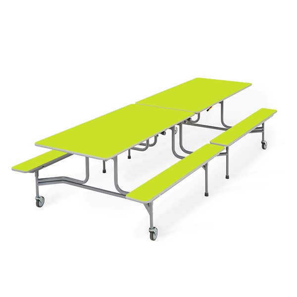 Mesa TTX13 305x75 cm. alt. 68 cm. Verde claro